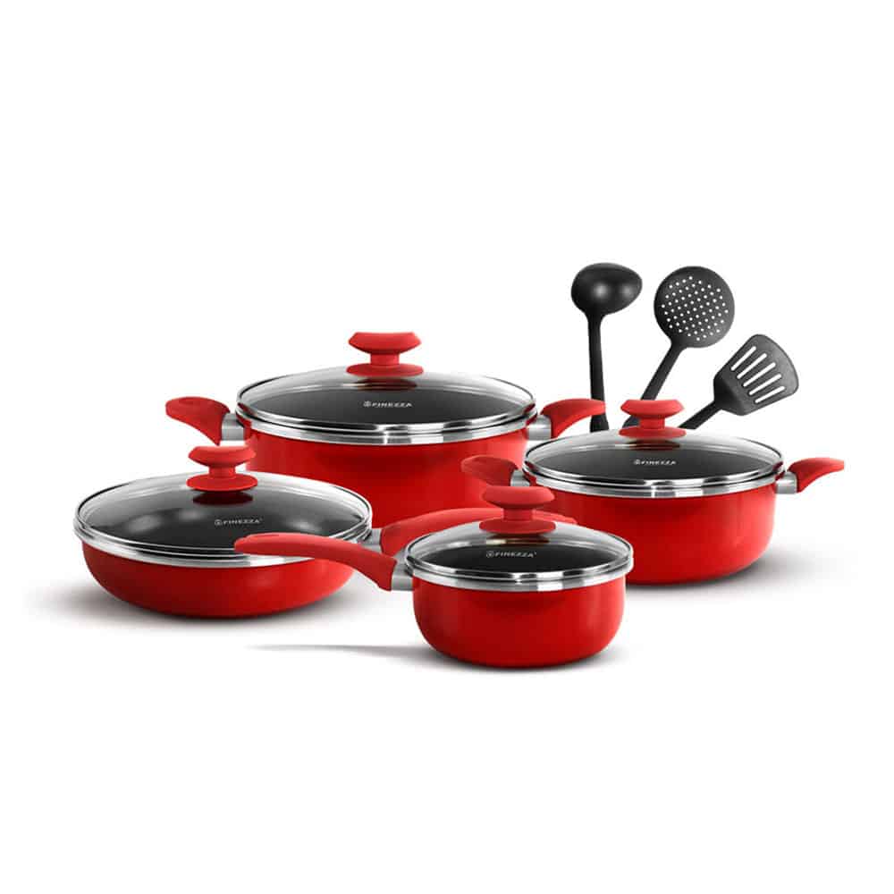 Juego de Ollas Antiadherente Finezza de 11 Piezas fz-1625t