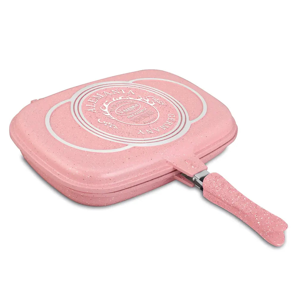 Sarten Double Grill Valeska 40cm Antiadherente Roca Volcánica