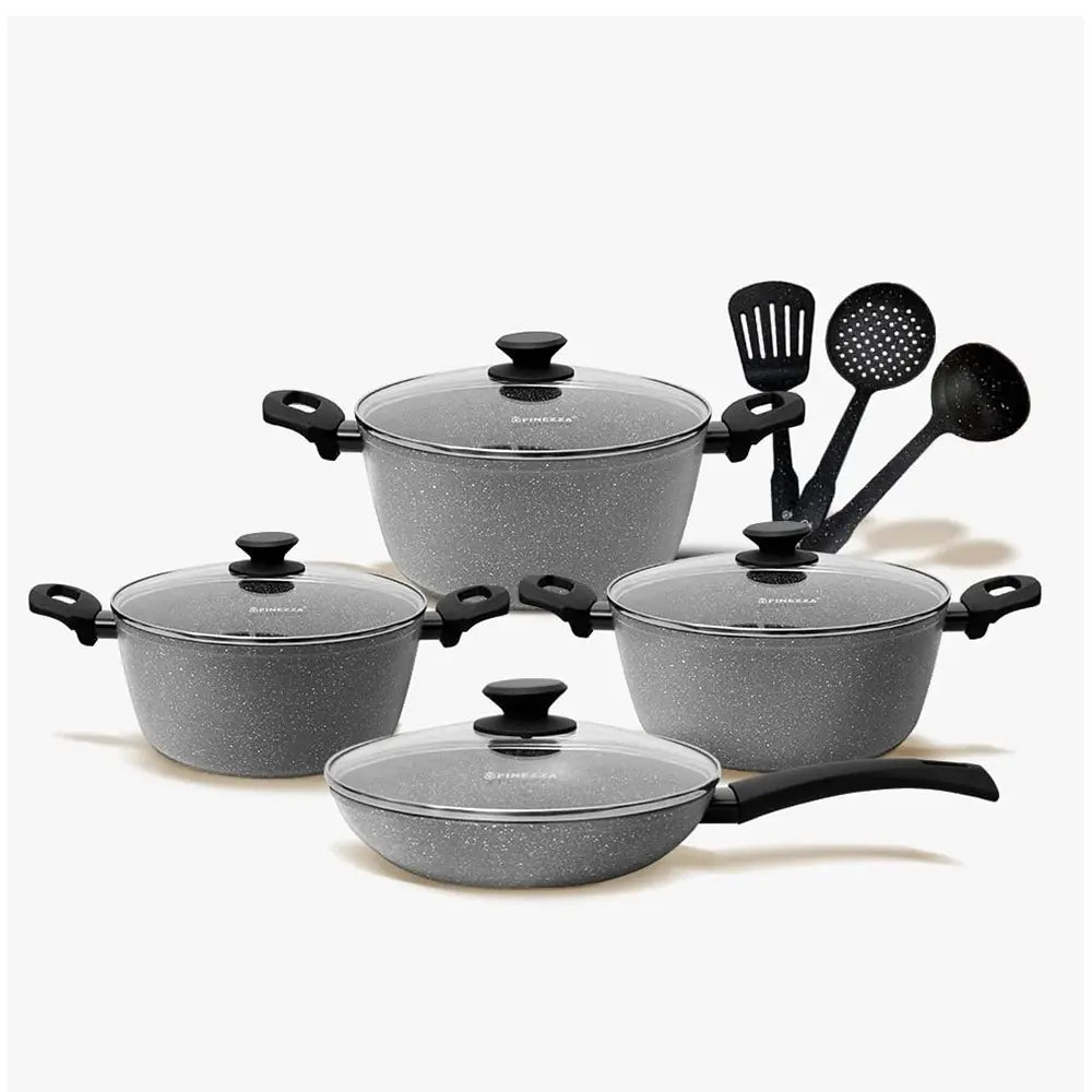 Juego de Ollas Antiadherente Ultragranito Finezza 11 Pcs Fz-x1713m
