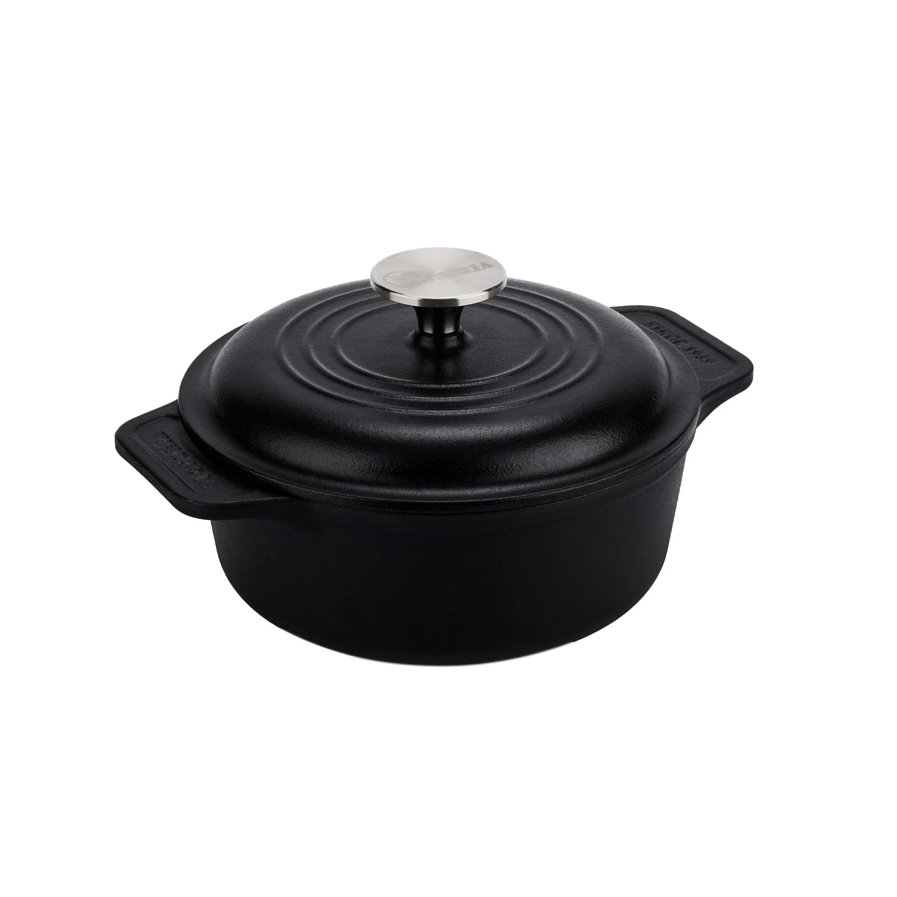 Olla Holandesa Victoria en Hierro Fundido Curada de 1.9 Litros