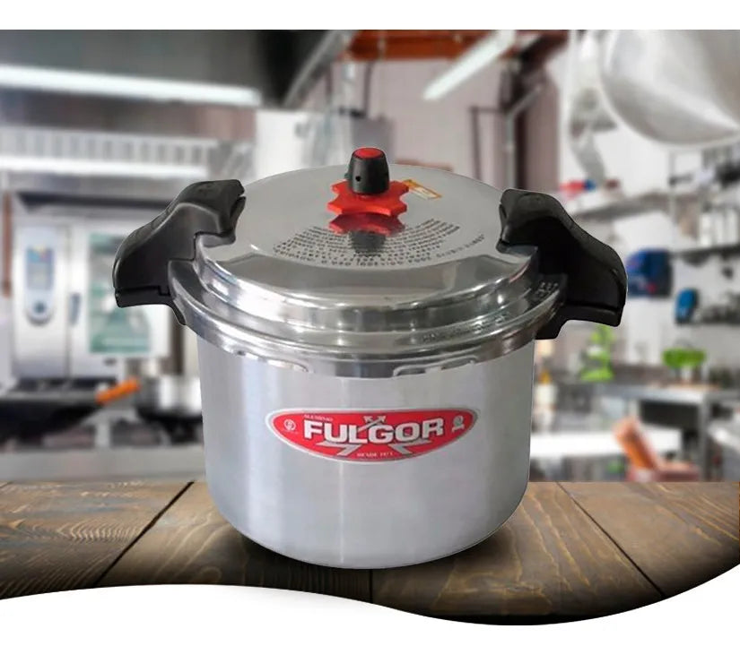 Olla A Presión Fulgor de 15 Litros en Aluminio de Uso Industrial