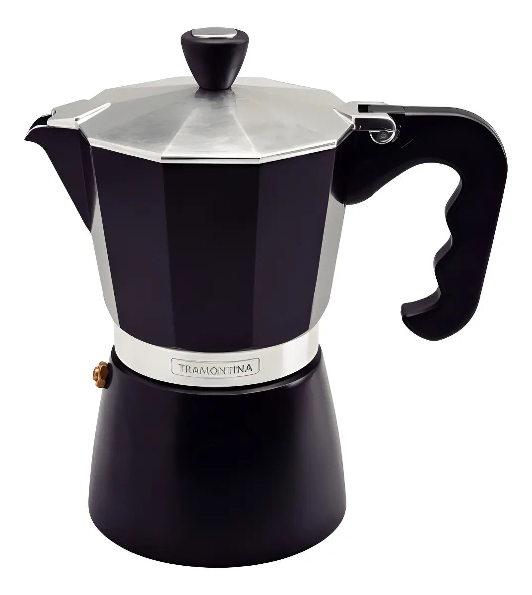 Cafetera Moka Italiana Tramontina de 6 Tazas En Aluminio 320 ml