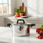 Juego de Ollas En Acero Quirúrgico Valeska de 13 Piezas VL-BOGEN 13JUMBO