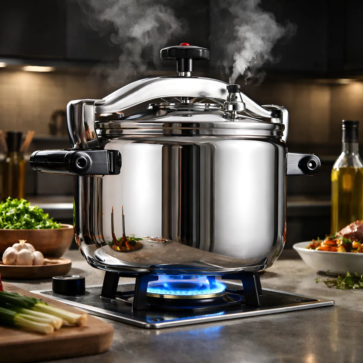 Olla A Presión Zenlo 25 Litros Acero inoxidable de Uso Industrial