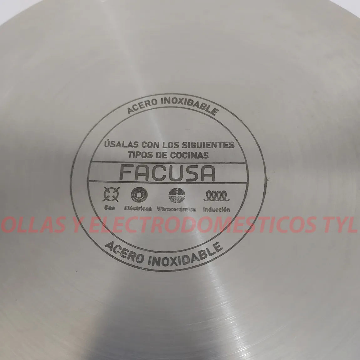 Olla A Presión Facusa de 5 Litros en Acero Inoxidable