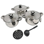 Ollas En Acero Quirúrgico Valeska De 6 Pcs  VL-LUXURY6