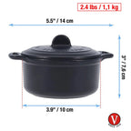 Mini Olla Victoria en Hierro Fundido Esmaltada de 200 ML - 10cm