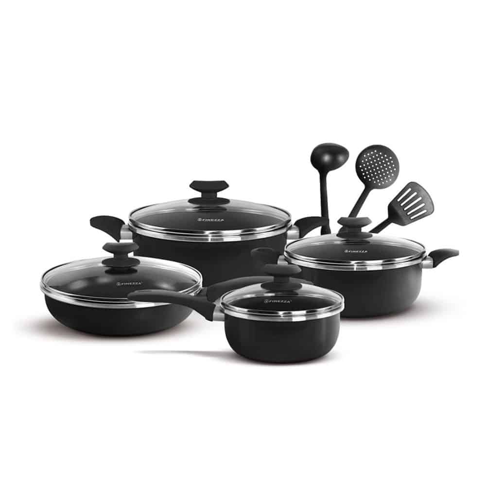 Juego de Ollas Antiadherente Finezza de 11 Piezas fz-1625t