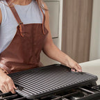 Plancha Asadora Reversible Victoria de 50x35cm Hierro Fundido Curada