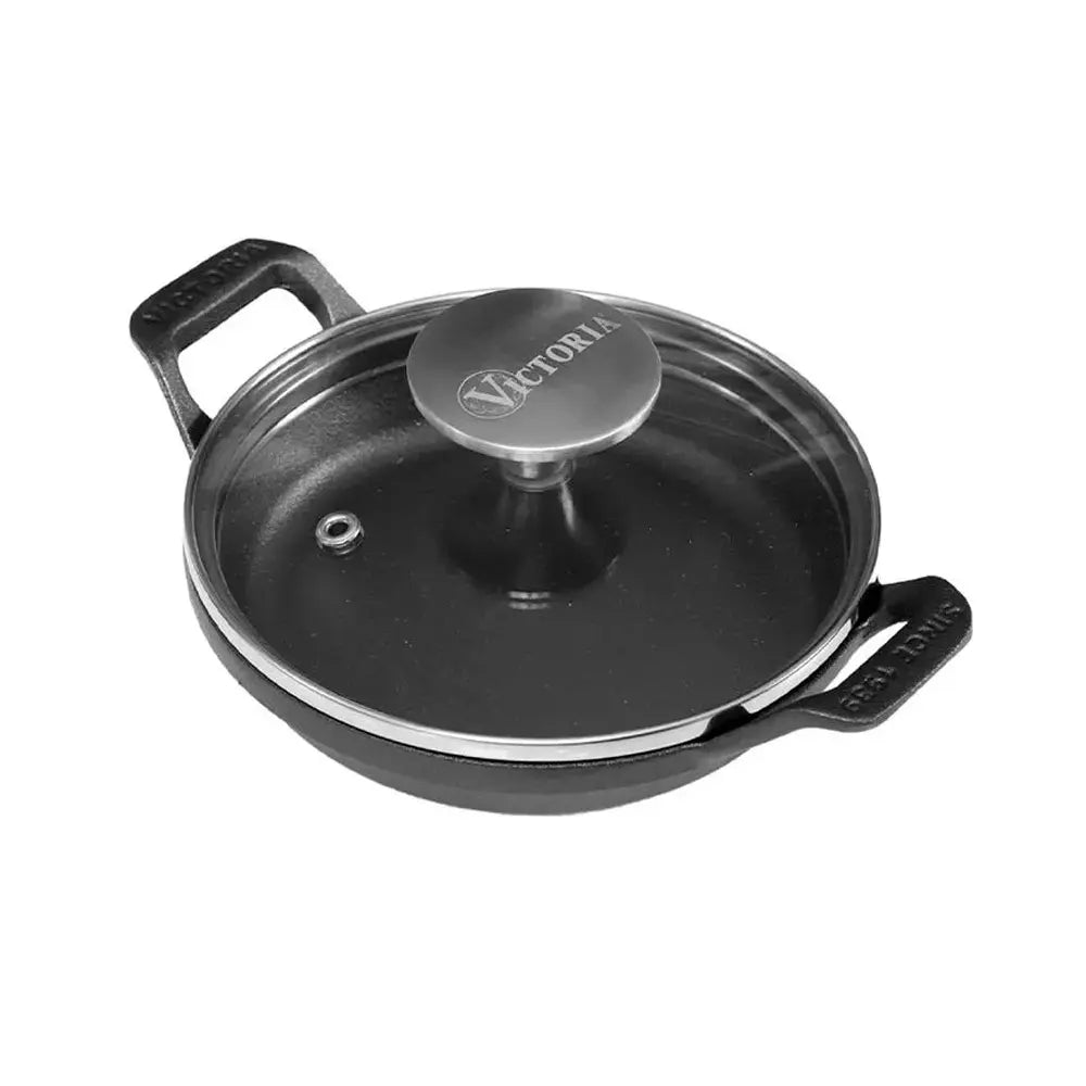 Mini Olla Cazuela Victoria en Hierro Fundido Esmaltada 14cm - 0.3L con Tapa