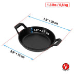 Mini Olla Cazuela Victoria en Hierro Fundido Esmaltada 14cm - 0.3L con Tapa