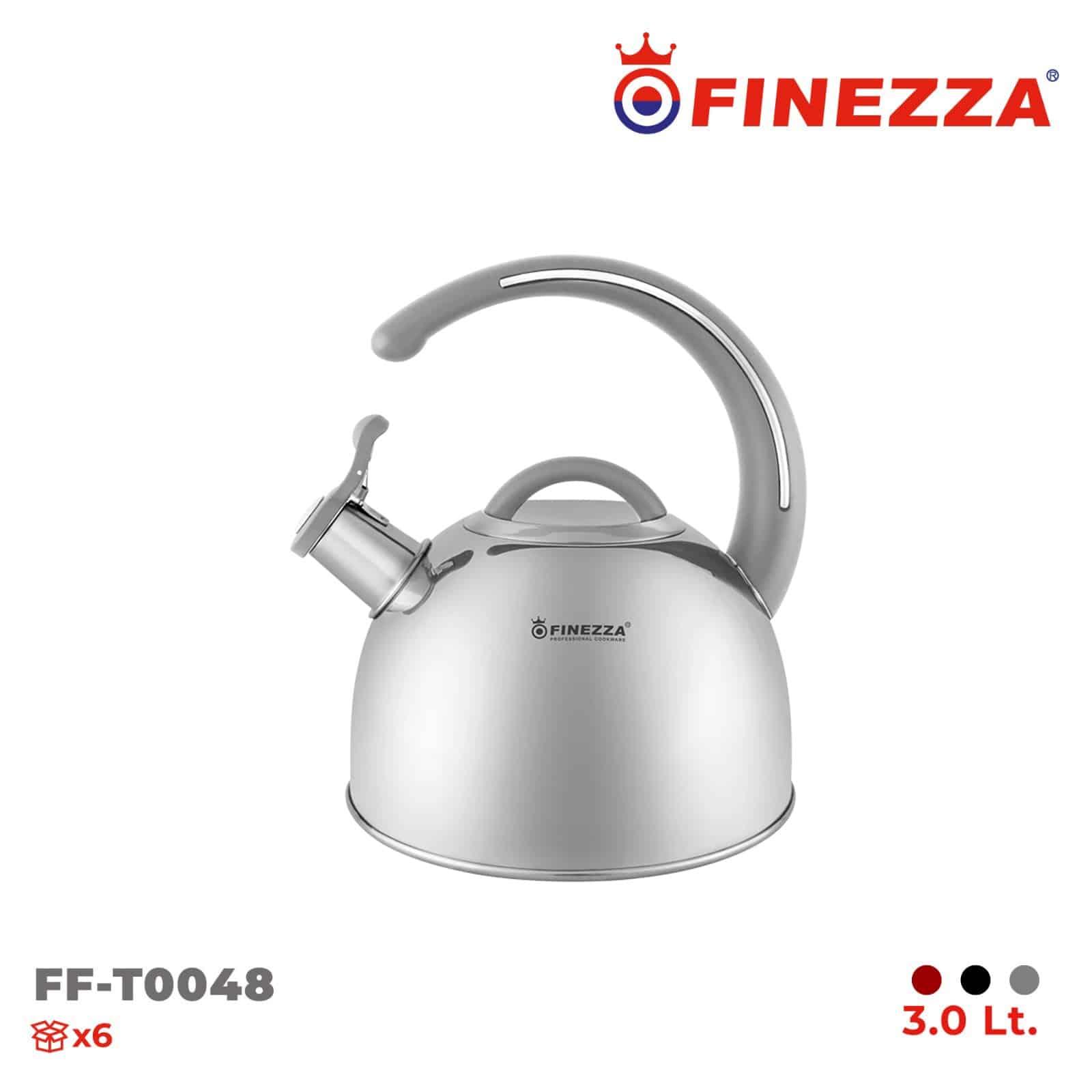 Tetera Finezza de 3 Litros Acero Inoxidable 18/10 Alta Calidad