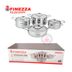Juego de Ollas Finezza 8 piezas Venecia FZ-2010-TPY – Acero Inoxidable 18/10