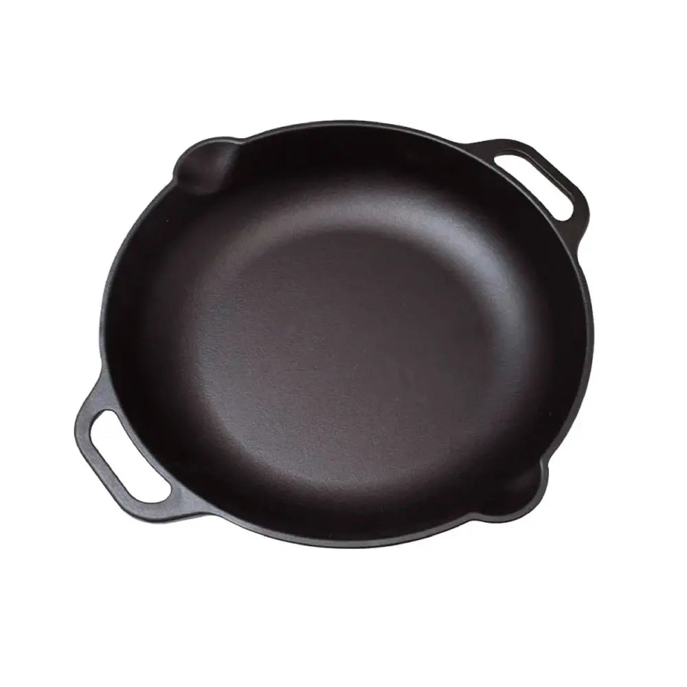 Sartén Paellera Victoria en Hierro Fundido Curada  33 cm - 3.5L