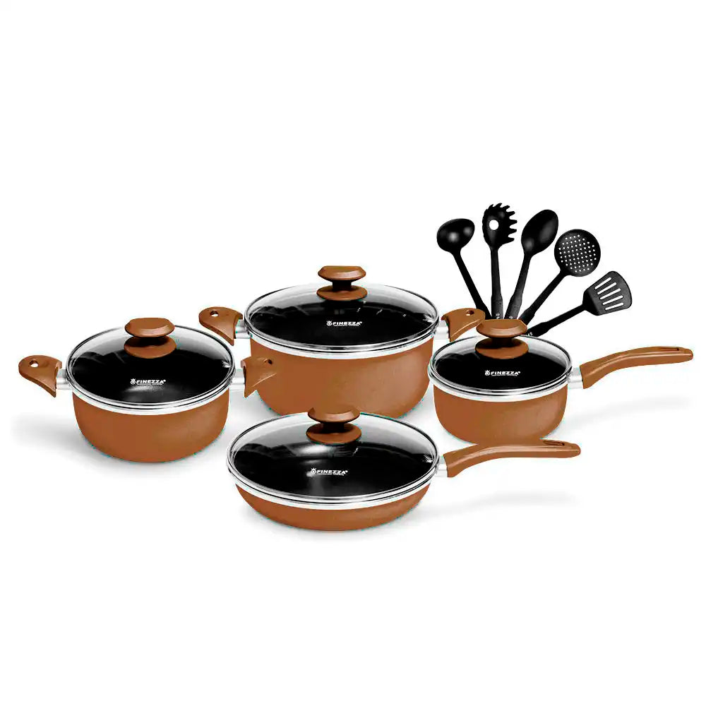 Juego de Ollas Antiadherente Finezza de 13 Piezas fz-1658t