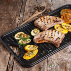 Plancha Asadora Reversible Victoria de 47x25cm Hierro Fundido Curada