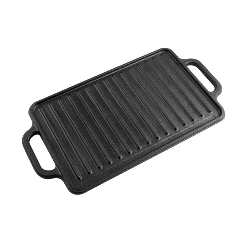 Plancha Asadora Reversible Victoria de 33x21cm Hierro Fundido Curada