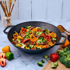 Sartén Wok Esmaltada Victoria en Hierro Fundido 35,5 cm - 5.8L