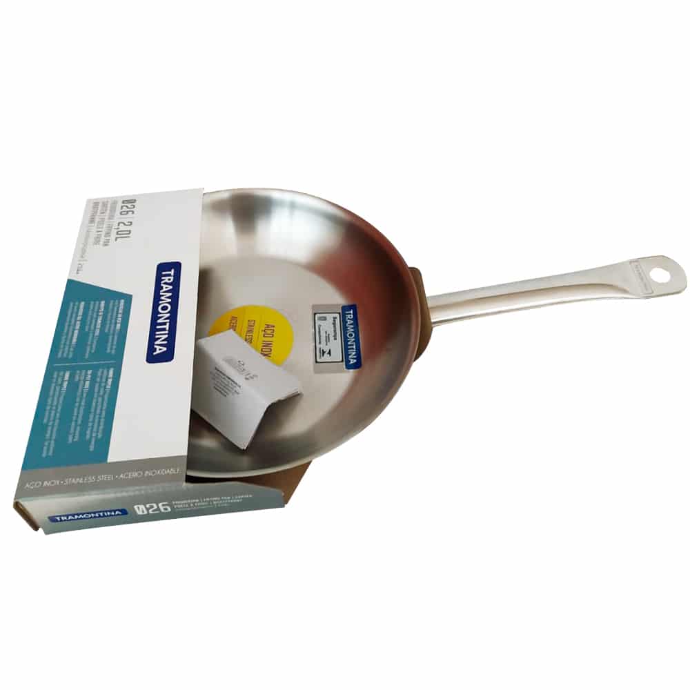 Sartén Tramontina Profesional De 26cm En Acero Inoxidable 18/10