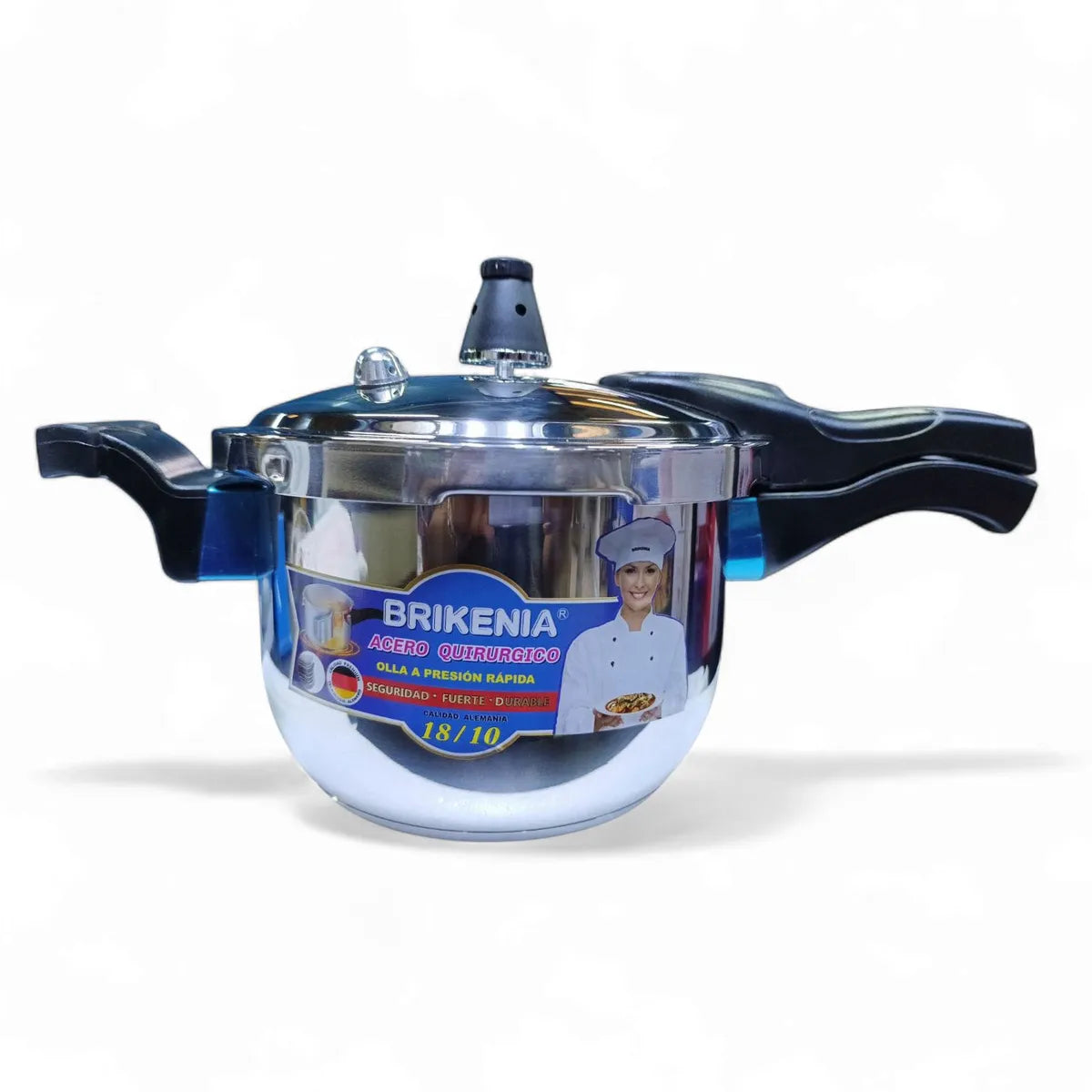 Olla a Presión Brikenia en Acero Quirúrgico de 9 Litros