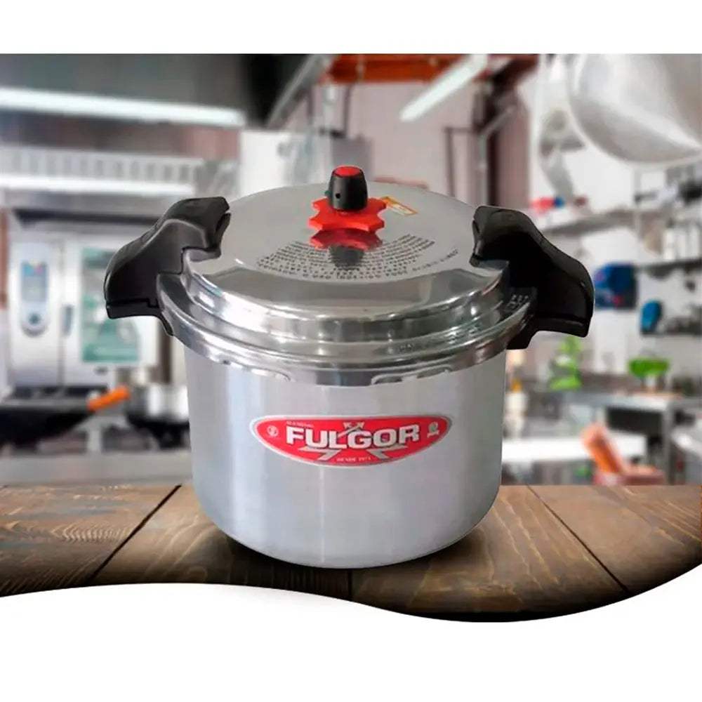 Olla A Presión Fulgor de 15 Litros en Aluminio de Uso Industrial